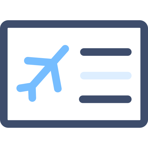 billete de avión SBTS2018 Blue icono