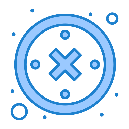 クロス Generic Blue icon