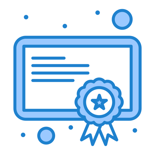 certificado Generic Blue icono