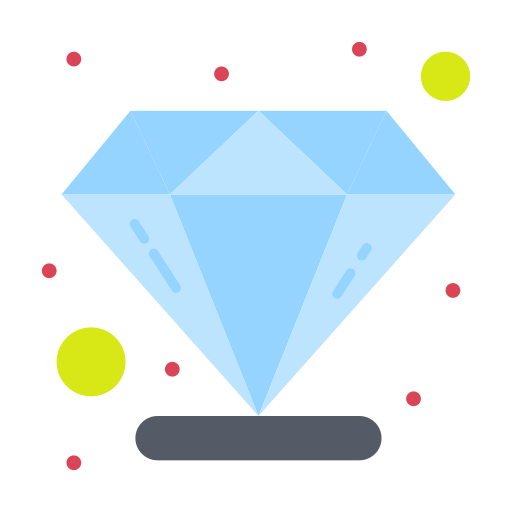 diamant Flatart Icons Flat Icône