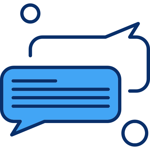 Chat Generic Blue icon