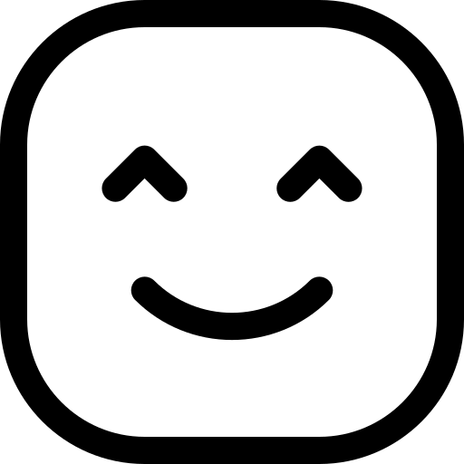 vrolijk Basic Rounded Lineal icoon