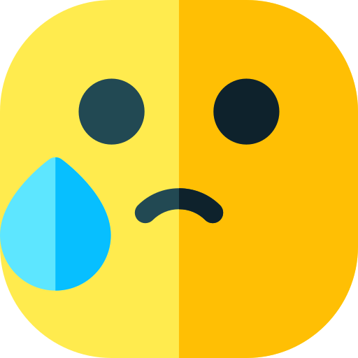 Crying Basic Rounded Flat icon