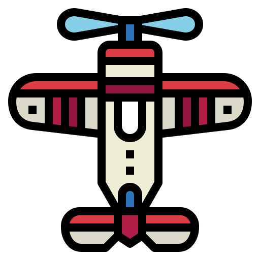 aerei Smalllikeart Lineal Color icona