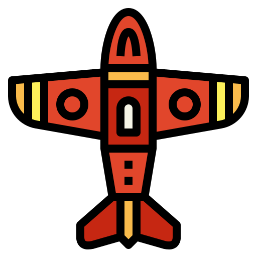 flugzeug Smalllikeart Lineal Color icon