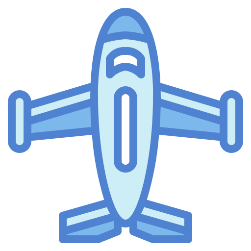 Airplane Generic Blue icon