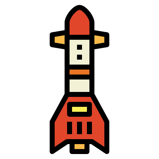rakete Smalllikeart Lineal Color icon