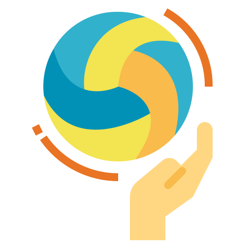 Volleyball Smalllikeart Flat icon