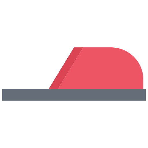 スリッパ Coloring Flat icon