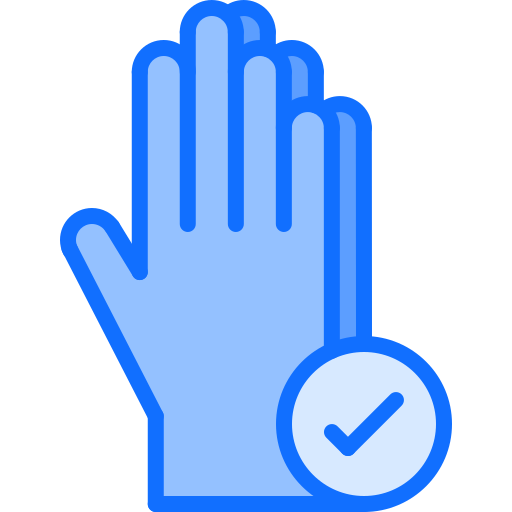 Hands Coloring Blue icon