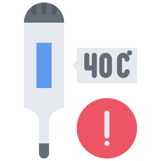 termometr Coloring Flat ikona