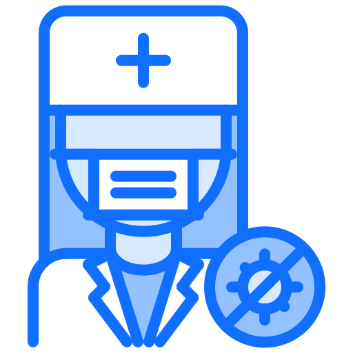 의사 Coloring Blue icon