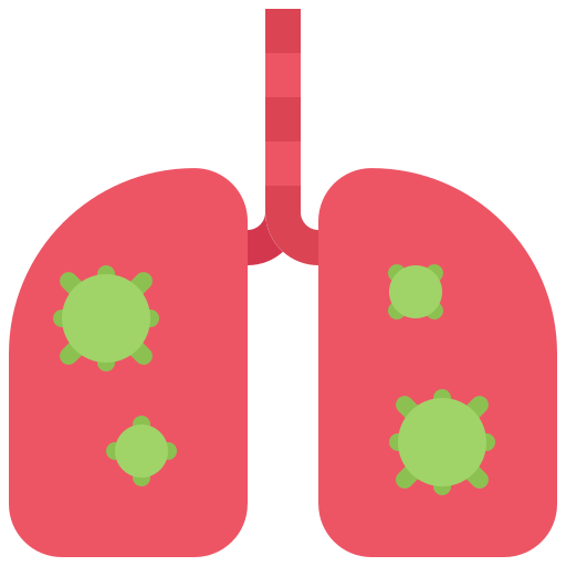 pulmões Coloring Flat Ícone