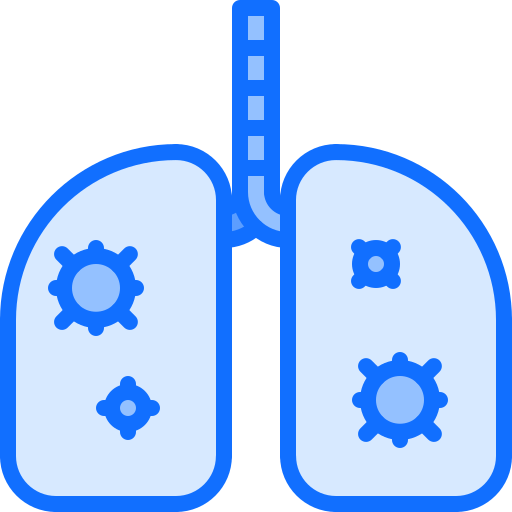 Lungs Coloring Blue icon
