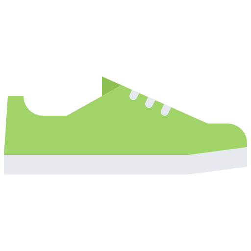 scarpe da ginnastica Coloring Flat icona