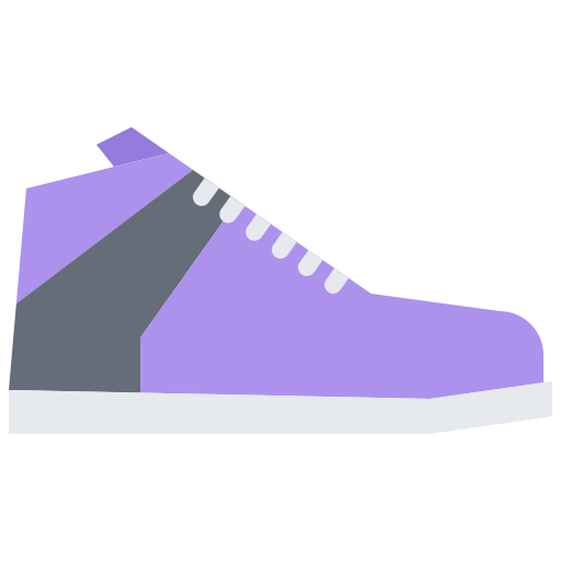 sneakers Coloring Flat icoon