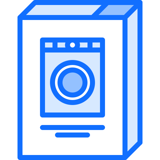 Washing powder Coloring Blue icon