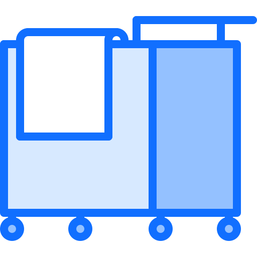 Cart Coloring Blue icon