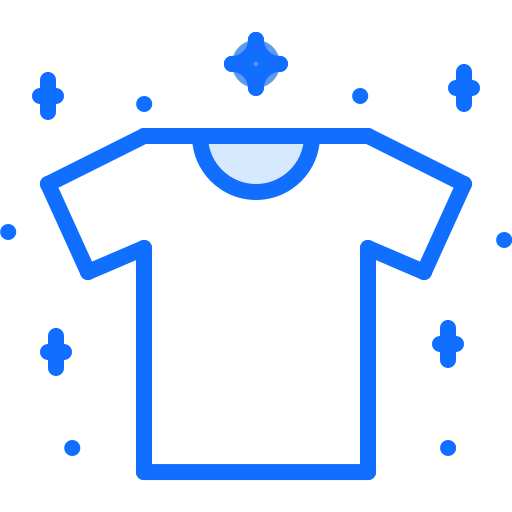 wäsche Coloring Blue icon