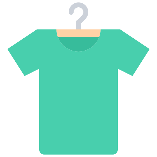 t-shirt Coloring Flat icoon