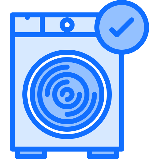 máquina de lavar Coloring Blue Ícone