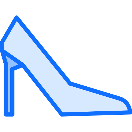 구두 Coloring Blue icon