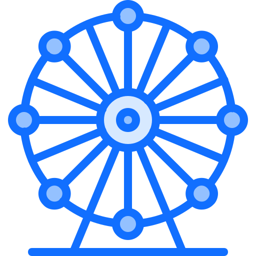 roda gigante Coloring Blue Ícone