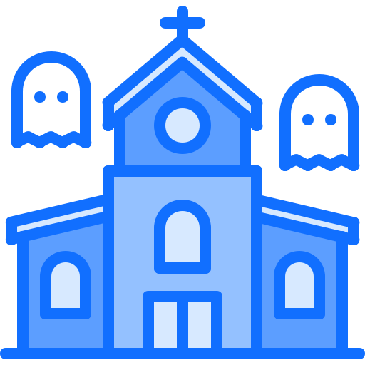 casa embrujada Coloring Blue icono