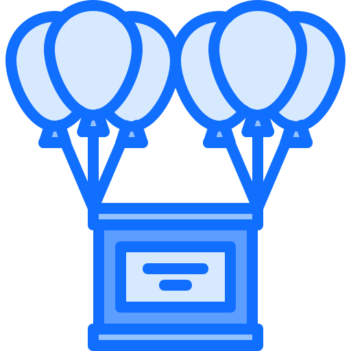 ballon Coloring Blue icon