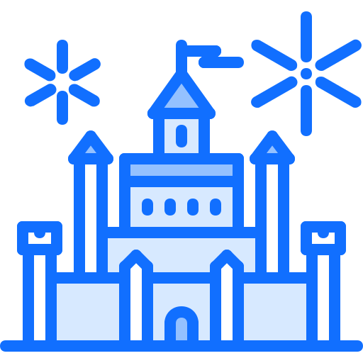 Castle Coloring Blue icon