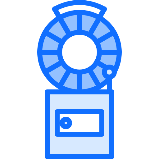 Wheel of fortune Coloring Blue icon
