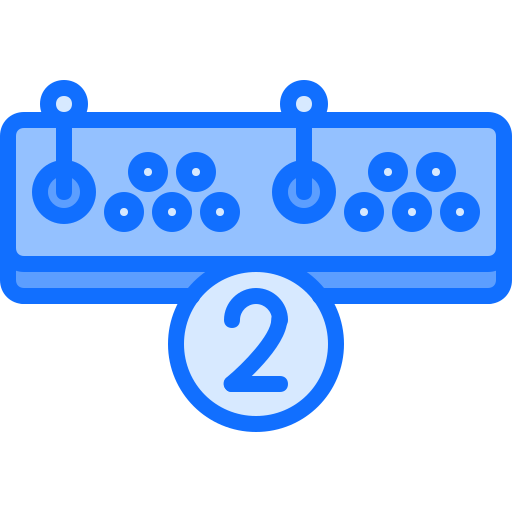Arcade game Coloring Blue icon