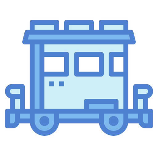 treinen Generic Blue icoon