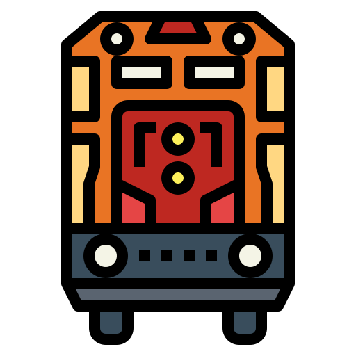 treni Smalllikeart Lineal Color icona