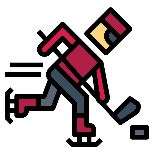 Ice hockey Smalllikeart Lineal Color icon