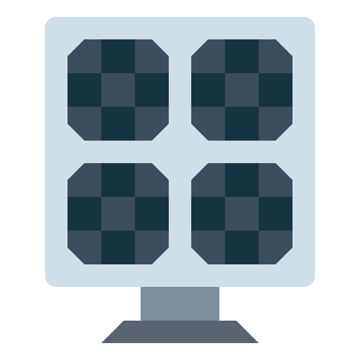 태양 전지 패널 Smalllikeart Flat icon