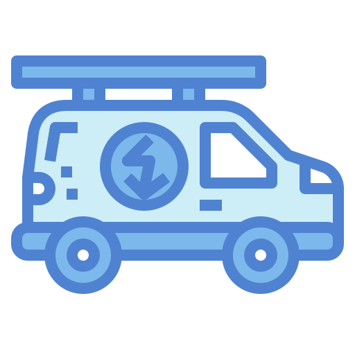 자동차 서비스 Generic Blue icon