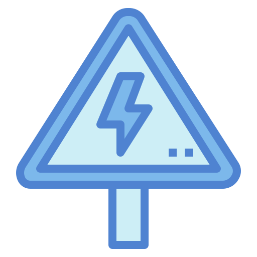 señal de advertencia Generic Blue icono