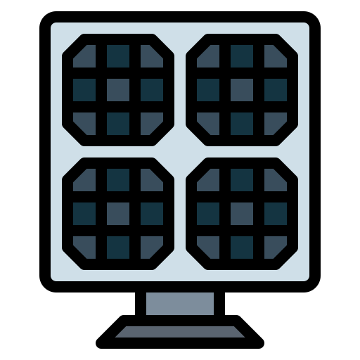 Solar panel Smalllikeart Lineal Color icon