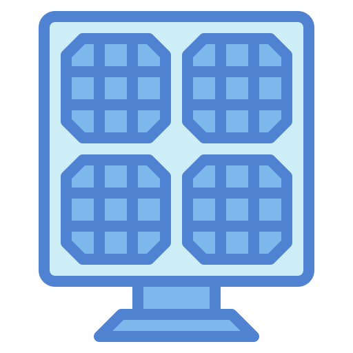 태양 전지 패널 Generic Blue icon