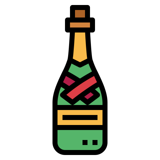 Champagne Smalllikeart Lineal Color icon