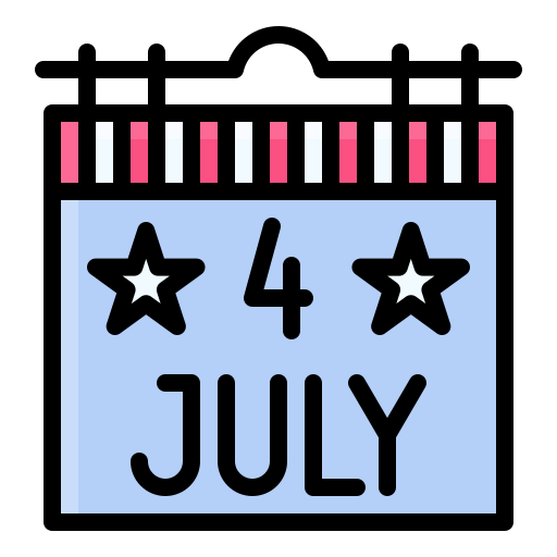 4 de julio Generic Outline Color icono