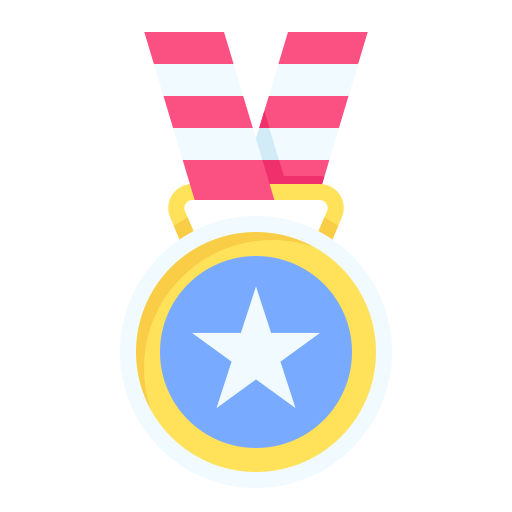 Золотая медаль Generic Flat иконка