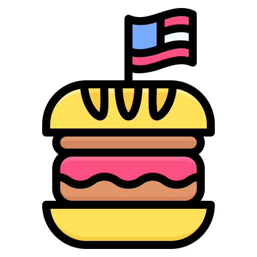 hamburguer Generic Outline Color Ícone