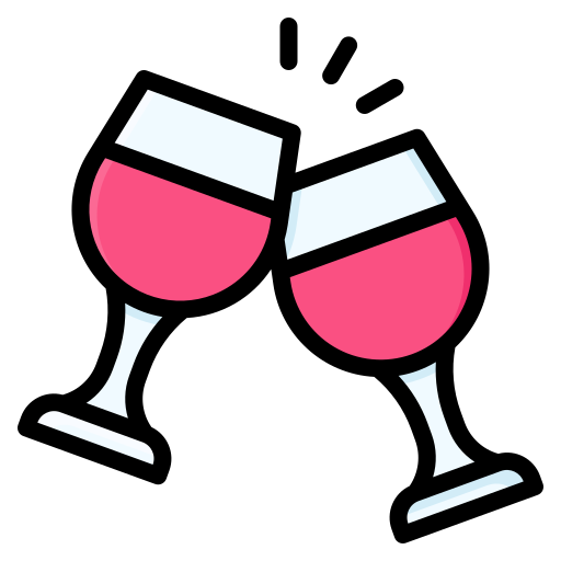 Wine glass Generic Outline Color icon