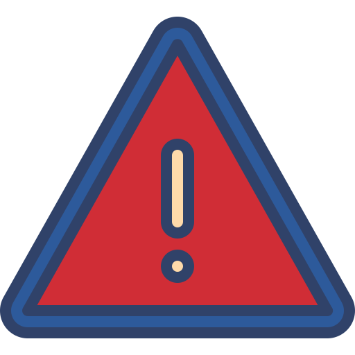 znak informujący o niebezpieczeństwie Generic Outline Color ikona