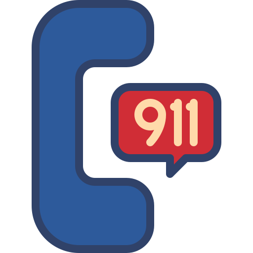 911 bellen Generic Outline Color icoon