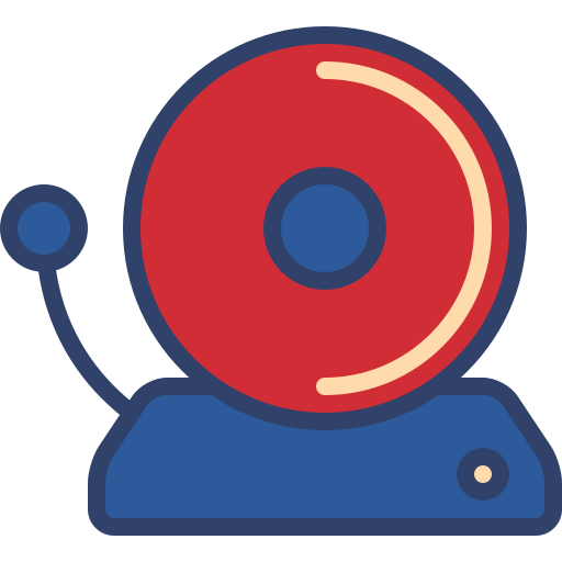 School bell Generic Outline Color icon