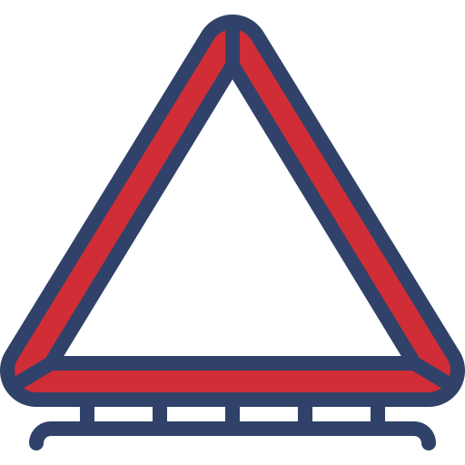 stożek trójkąta Generic Outline Color ikona