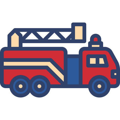 消防車 Generic Outline Color icon
